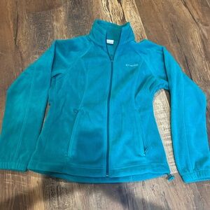Columbia Turquoise Fleece Jacket